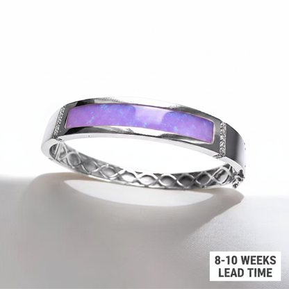 Lavender purple opal resin