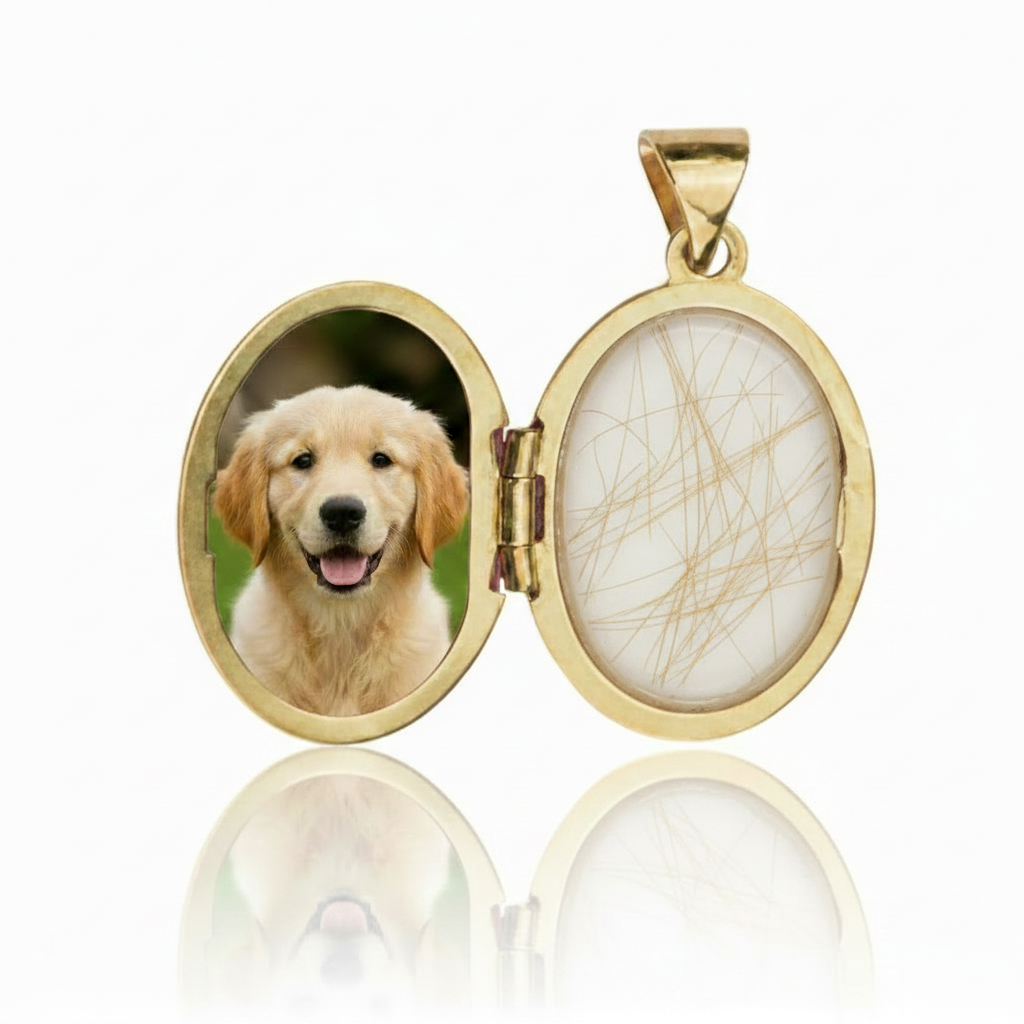 Memorial Locket — Hair Inclusions in Resin