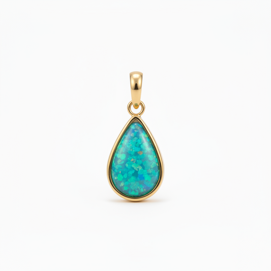 Teardrop 16x11 – turquoise opal