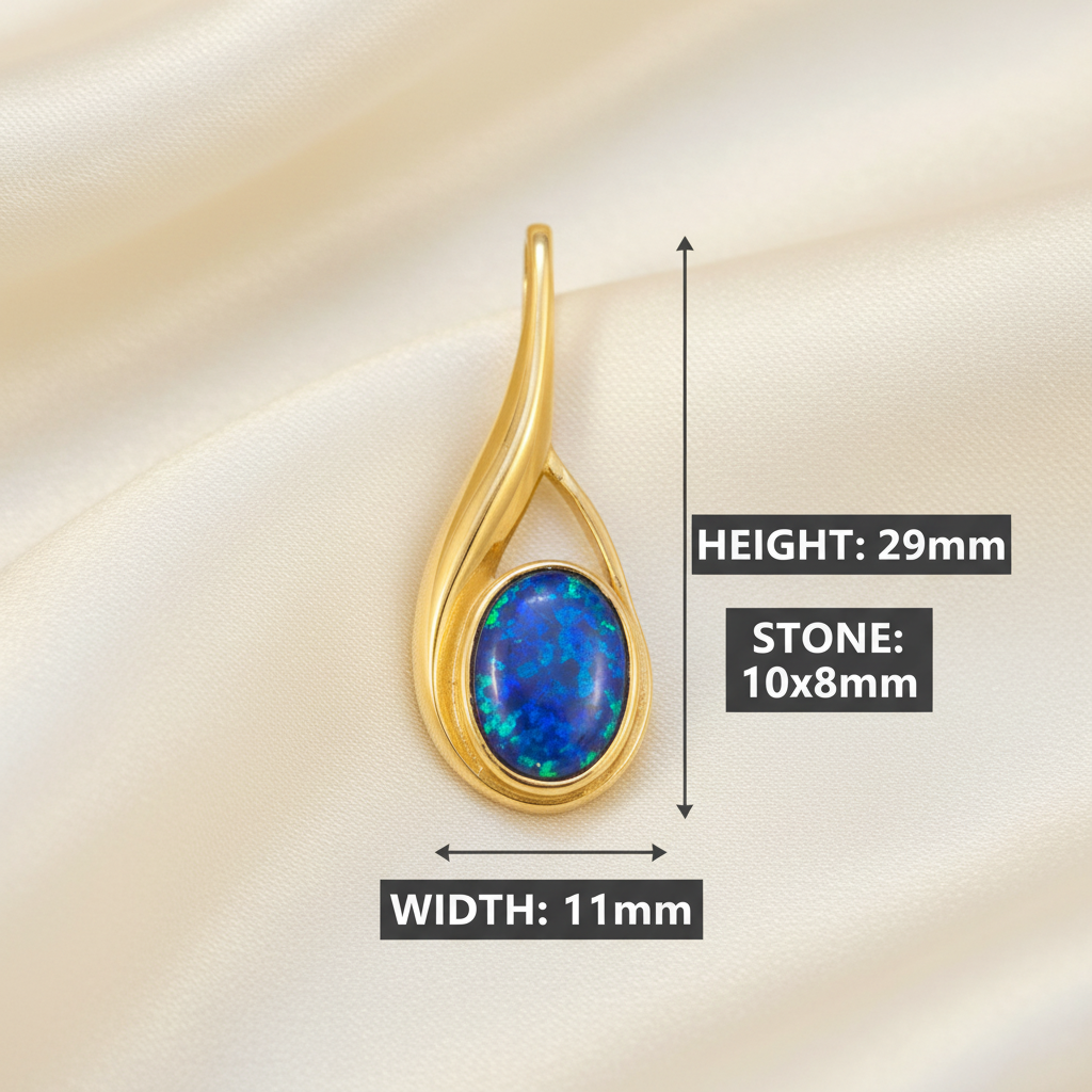 Teardrop swirl – clearer dimensions