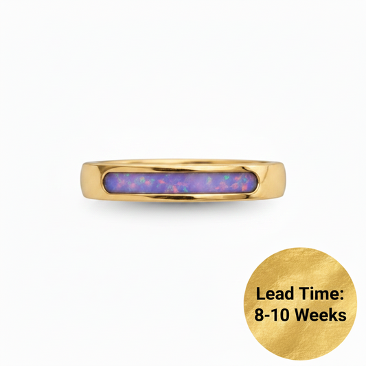 White gold - lavender opal