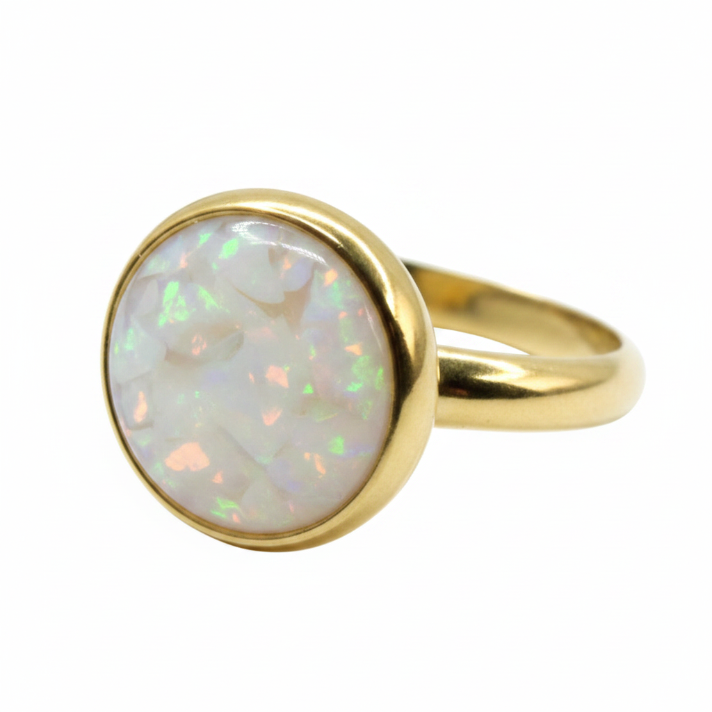 White Opal Resin Visible