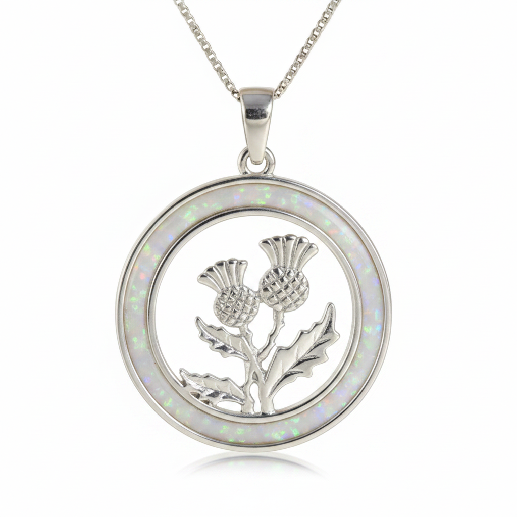 White opal thistle