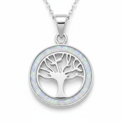 White opal Tree of Life