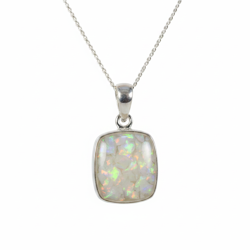 White pearl opal