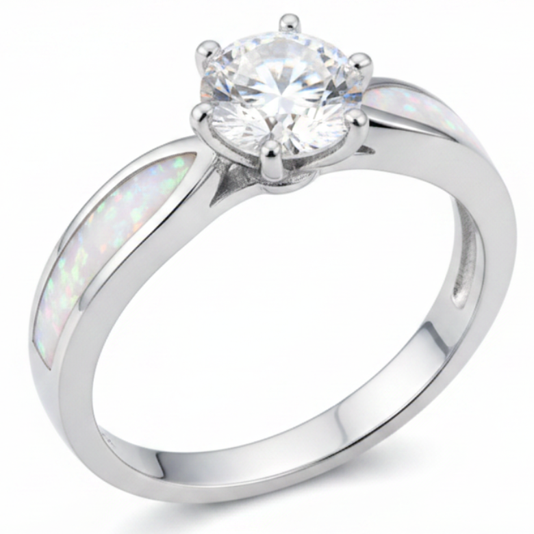 White pearl opal