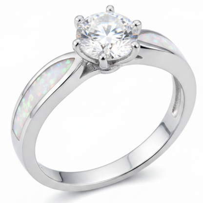 White pearl opal