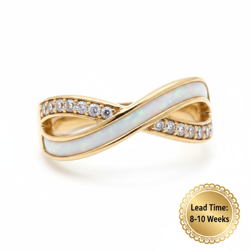 White pearl opal