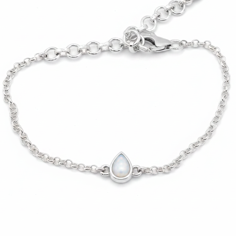 White pearl opal